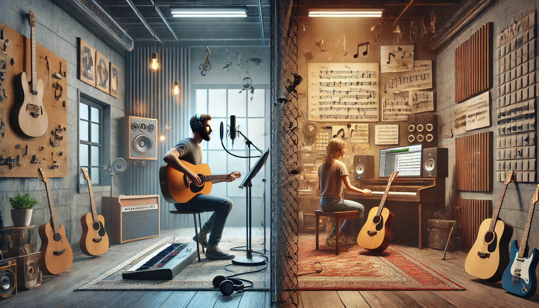 Topliner vs. Songwriter – Różnice grafika AI