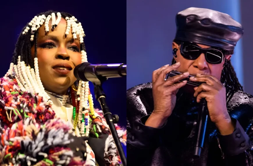 Lauryn Hill i Stevie Wonder kadr z wystepu
