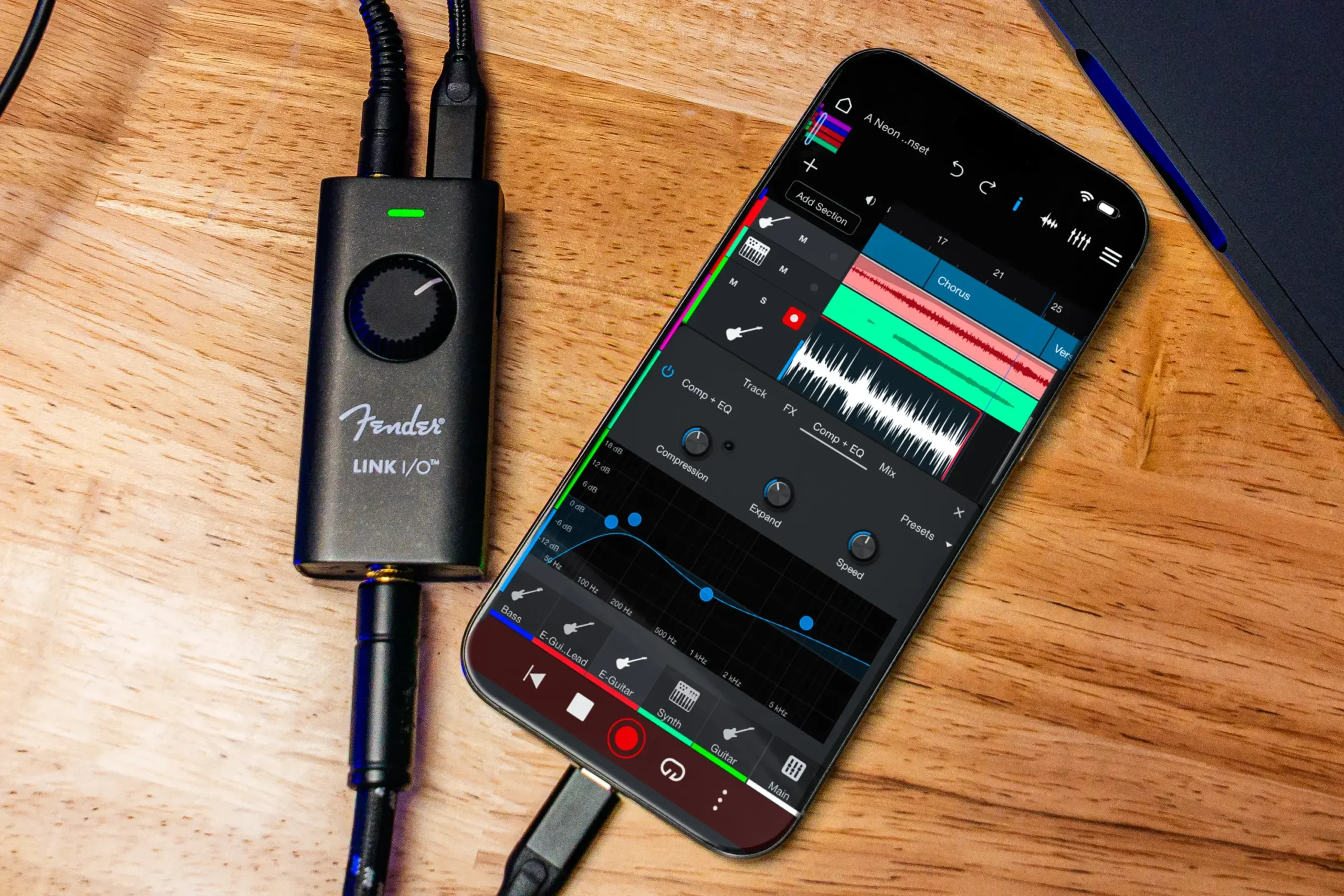 Nagrywanie gitary poprzez Fender Studio