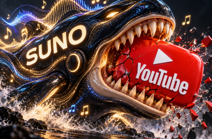 Suno pożera dane z YouTube'a.